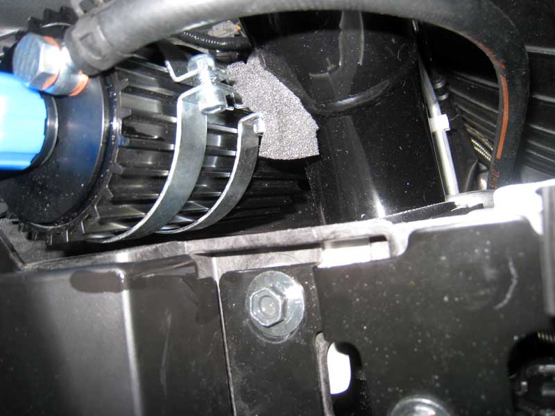 G37 convertible GTM supercharger bracket adjustment
