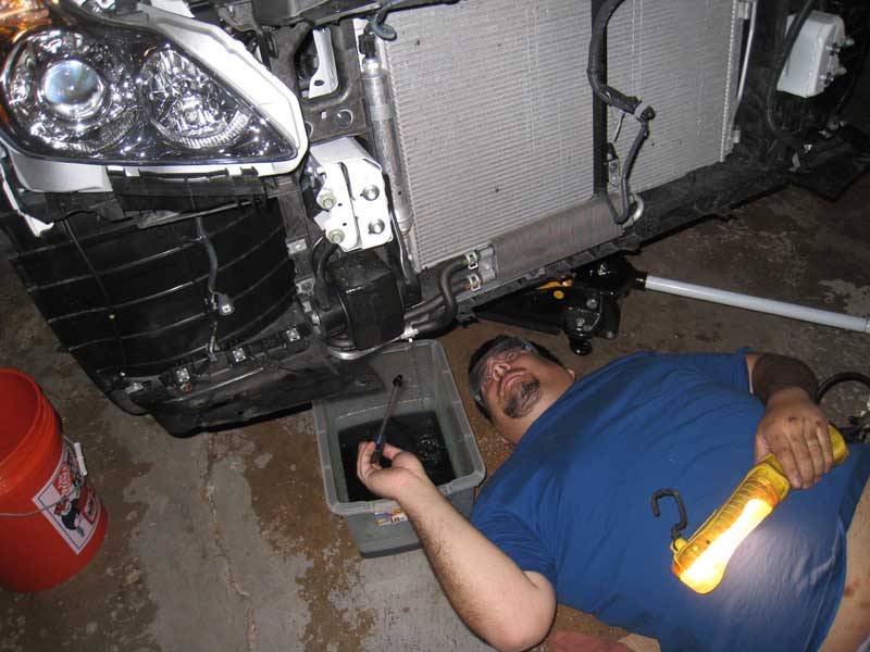 Infiniti G37 convertible radiator drain