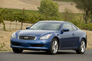Blue 2009 Infiniti G37x AWD 7 speed Base Coupe with 330hp