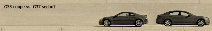 Infiniti coupe and sedan compare