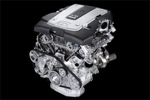 Nissan and Infiniti VQ37VHR 3.7 liter V6 with 328, 330, or 348 hp configurations