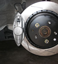 Install Rear rotor caliper G37